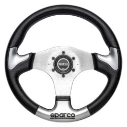 Sparco® – 3-Spoke P222 Series Street Racing Leather Steering Wheel