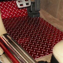 ACC® 031002-99 – 1st Row Red Aluminum Diamond Plate Floor Mats