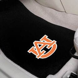 FanMats® 10352 – Auburn University 1st Row Black Embroidered Floor Mats with “AU” Logo