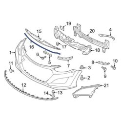 Hyundai OE 86357A5000 – Radiator Support Access Cover Seal