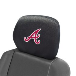 FanMats® 12529 – Headrest Covers with Embroidered Atlanta Braves Logo