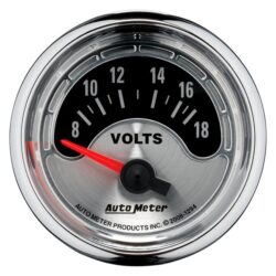 Auto Meter® 1294 – American Muscle Series 2-1/16″ Voltmeter Gauge, 8-18V