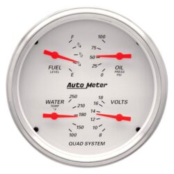 Auto Meter® – Arctic White Series Quad Kit