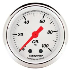 Auto Meter® – Arctic White Series Oil Pressure Gauges