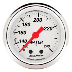 Auto Meter® – Arctic White Series Water Temperature Gauges