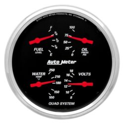 Auto Meter® – Designer Black Series Quad Gauges