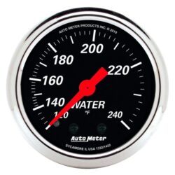 Auto Meter® – Designer Black Series Water Temperature Gauges