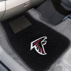 FanMats® 17131 – Atlanta Falcons 1st Row Black Embroidered Floor Mats