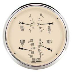 Auto Meter® – Antique Beige Series Quad Gauges