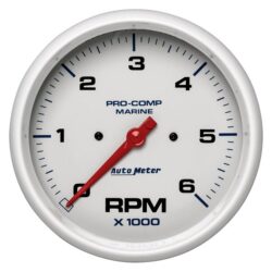 Auto Meter® – Marine White Series Tachometer Gauges