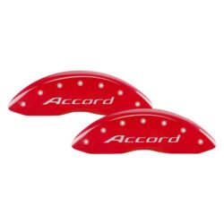 MGP® 20224SACCRD – Gloss Red Caliper Covers with Accord Engraving (Full Kit, 4 pcs)