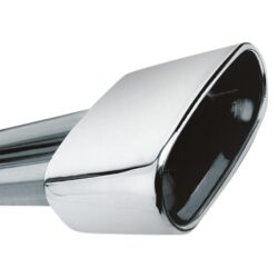 Borla® – Stainless Steel Oval Rolled Edge Angle Cut Weld-On Polished Exhaust Tip