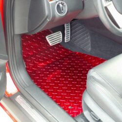 ACC® 221002-RD – 1st Row Red Aluminum Diamond Plate Floor Mats