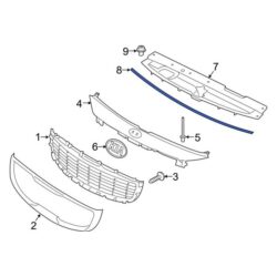 Kia OE 86357A9000 – Radiator Support Access Cover Seal