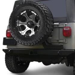 Hyline Offroad® 250.200.120 – Black Rear Swing out Tire Carrier Assembly