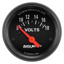 Auto Meter® – Z-Series Voltmeter Gauges