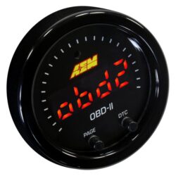 AEM Performance Electronics® – X-Series 2-1/16″ OBDII Gauge, Black