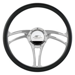 Billet Specialties® – 3-Spoke Standard Series BLVD 05 Style Steering Wheel