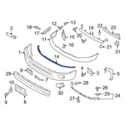 Nissan OE 620D2EZ40K – Bumper Seal