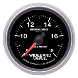 Auto Meter® 3670 – Sport-Comp II Series 2-1/16″ Wideband Air/Fuel Ratio Gauge, 8:1-18:1 AFR