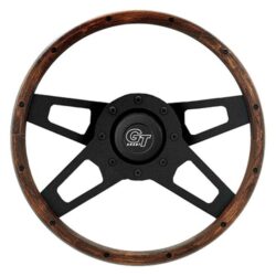 Grant® 404 – 4-Spoke Challenger Style Walnut Hardwood Steering Wheel