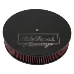 Edelbrock® – Victor Series® Round Black Air Cleaner Assembly