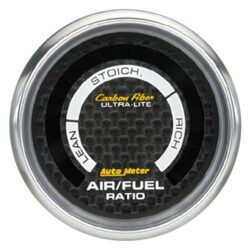 Auto Meter® 4775 – Carbon Fiber Series 2-1/16″ Narrowband Air/Fuel Ratio Gauge, Lean-Rich