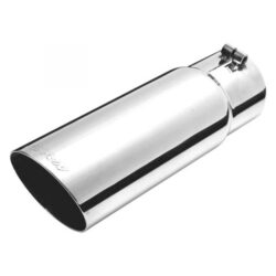 Gibson® – Stainless Steel Round Clamp-On Single-Wall Exhaust Tip