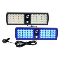 Xprite® 52020-G1-B – Agent Series 11.8″ 48-LED Blue Surface Mount Visor Light