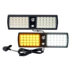 Xprite® 52020M-G1-WY – Agent Series 11.8″ 48-LED White/Amber Surface Mount Visor Light