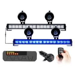 Xprite® – Contract G2 Series 17.1″ 32-LED Bolt-On/Suction Cup Mount Traffic Advisor Light Bar