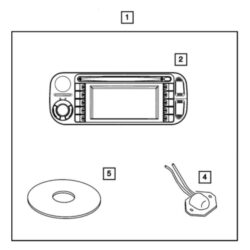 Mopar® 56038646AM – AM/FM CD W/Nav/DVD & CD-Control Radio