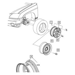 Jeep OE 56053033AB – Tire Pressure Monitoring System (TPMS) Sensor Nut