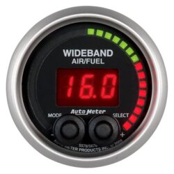 Auto Meter® 5678 – Elite Series 2-1/16″ Wideband Pro Air/Fuel Ratio Gauge, 6:1-20:1 AFR