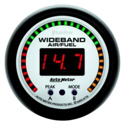 Auto Meter® 5778 – Phantom Series 2-1/16″ Wideband Pro Air/Fuel Ratio Gauge, 6:1-20:1 AFR