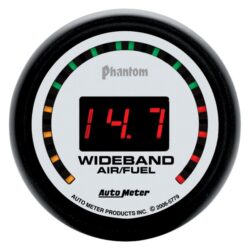 Auto Meter® 5779 – Phantom Series 2-1/16″ Wideband Air/Fuel Ratio Gauge, 10:1-17:1 AFR