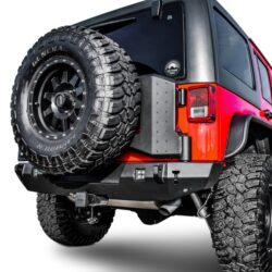 Westin® – WJ2 Full Width Black Rear HD Bumper with Tire Carrier