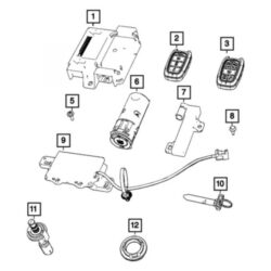 Mopar® 68186558AB – Remote Vehicle Starter Kit