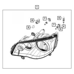 Dodge OE 68206501AE – Front Left Headlight