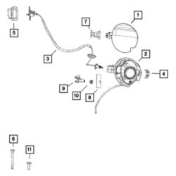 Mopar® – Fuel Filler Door Lock Actuator Bracket