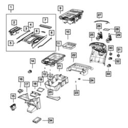 Ram OE 68272254AE – Center Audio Auxiliary Jack