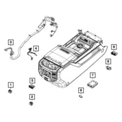 Ram OE 68330429AF – Rear Audio Auxiliary Jack