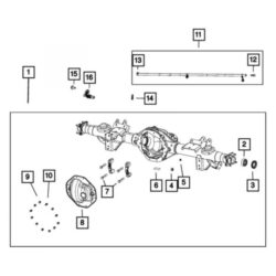 Mopar® 68409947AC – Rear Axle Assembly