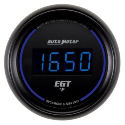 Auto Meter® 6945 – Cobalt Digital Series 2-1/16″ EGT Pyrometer Gauge, 0-2000 F