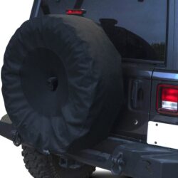 Rampage® 773575 – 37″ Black Spare Tire Cover with Camera Slot