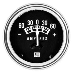 Stewart Warner® 82202 – Standard Series 2-1/32″ Ammeter Gauge, 60-0-60 A