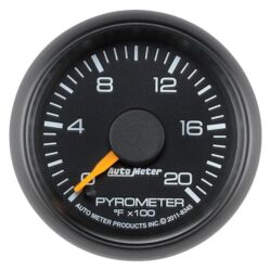 Auto Meter® 8345 – GM Factory Match Series 2-1/16″ EGT Pyrometer Gauge, 0-2000 F