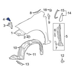 Toyota OE 5315502040 – Front Fender Seal