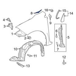 Toyota OE 5382302070 – Front Right Fender Protection Film