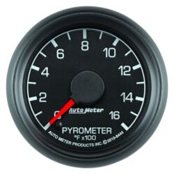 Auto Meter® 8444 – Ford Factory Match Series 2-1/16″ EGT Pyrometer Gauge, 0-1600 F